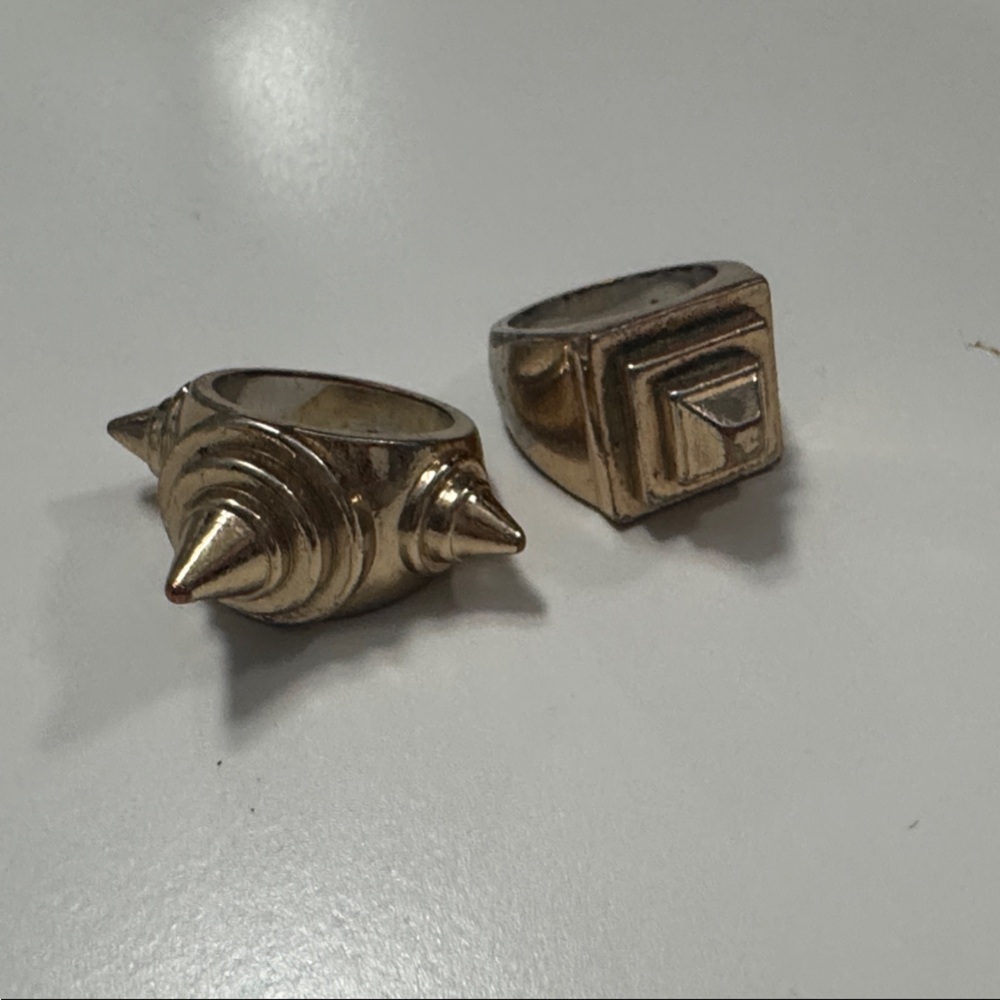 Gold-Tone Statement Rings